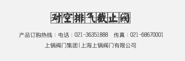 對(duì)空排氣截止閥 對(duì)空排氣截止閥